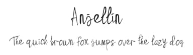 Anjellin by madeDeduk — Script Handwritten Font — thumbnail 1