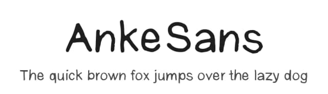 AnkeSans by anke-art — Script Handwritten Font