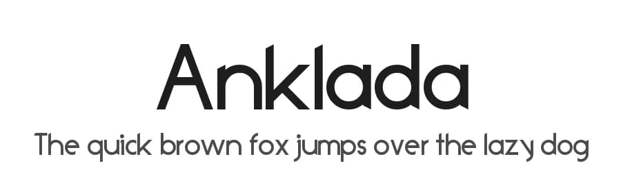 Anklada by G3Typefaces — Sans Serif Font