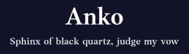 Anko by Eko Bimantara — Serif Font — thumbnail 2