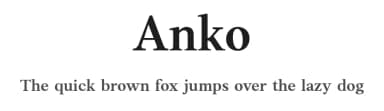 Anko by Eko Bimantara — Serif Font — thumbnail 1