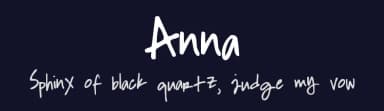 Anna by Anna Lewis — Script Handwritten Font — thumbnail 2