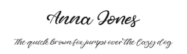 Anna Jones by Kong Font — Script Handwritten Font — thumbnail 1