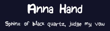 Anna Hand by Anna — Script Handwritten Font — thumbnail 2
