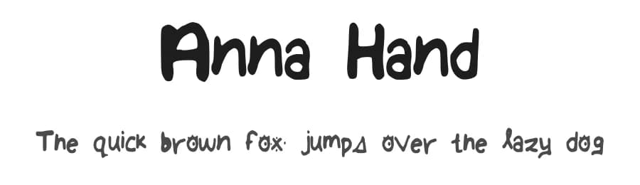 Anna Hand by Anna — Script Handwritten Font