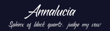 Annalucia by Sunset Gallery — Script Handwritten Font — thumbnail 2