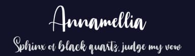 Annamellia by Sarah Robbaniyyah — Script Handwritten Font — thumbnail 2