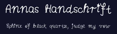 Annas Handschrift by Anna — Script Handwritten Font — thumbnail 2