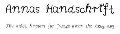 Annas Handschrift by Anna — Script Handwritten Font — thumbnail 1