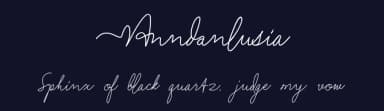 Anndanlusia by Ali Hamidi — Script Handwritten Font — thumbnail 2