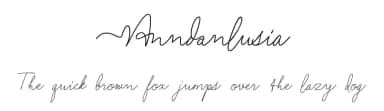 Anndanlusia by Ali Hamidi — Script Handwritten Font — thumbnail 1