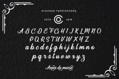Anne De Marie Font by alandya typefoundry — Script Handwritten Font — thumbnail 5