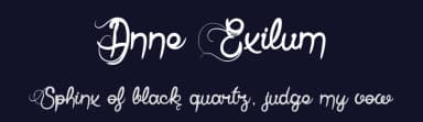 Anne Exilum by dcoxy - Greg Medina — Script Handwritten Font — thumbnail 2