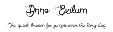 Anne Exilum by dcoxy - Greg Medina — Script Handwritten Font — thumbnail 1