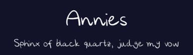 Annies by Channah — Script Handwritten Font — thumbnail 2