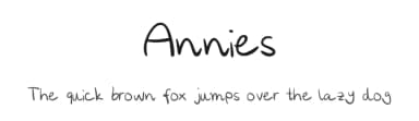 Annies by Channah — Script Handwritten Font — thumbnail 1