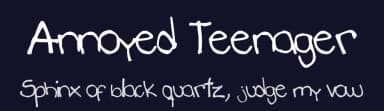 Annoyed Teenager by Arianna Teague — Script Handwritten Font — thumbnail 2