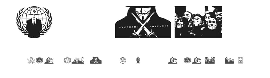 Anonbats by Anthony Robinson — Dingbats Font — preview 1