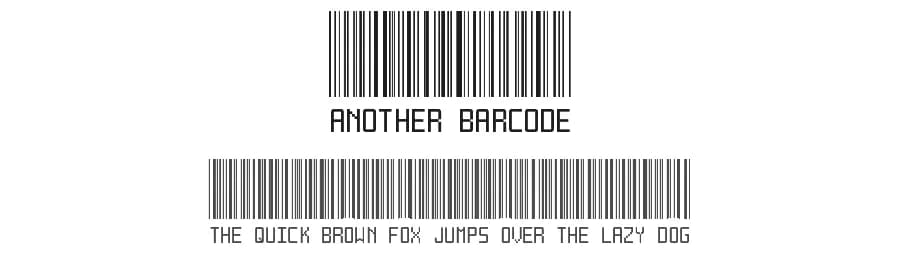 Another Barcode by zanatlija — Dingbats Font