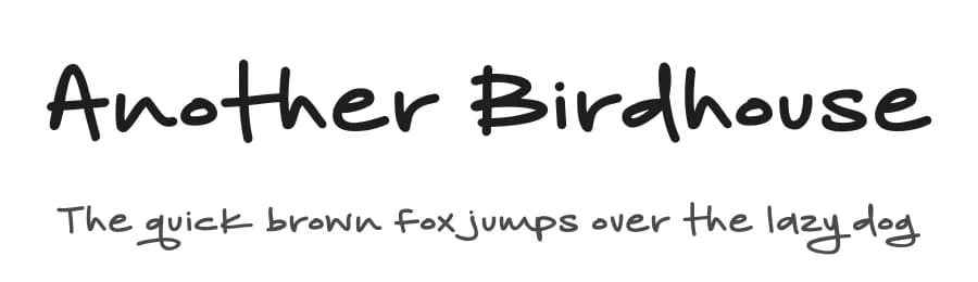 Another Birdhouse by Brittney Murphy Design — Script Handwritten Font