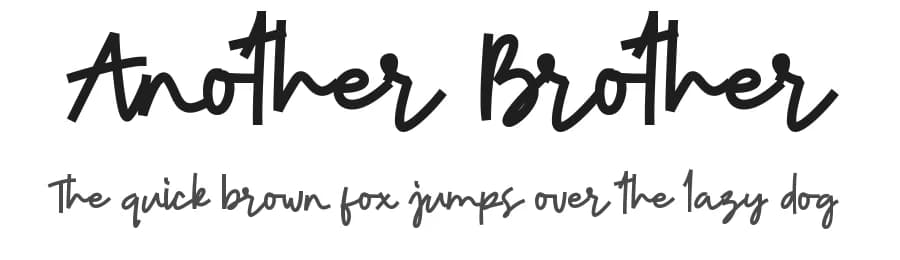 Another Brother by ONG Type — Script Handwritten Font