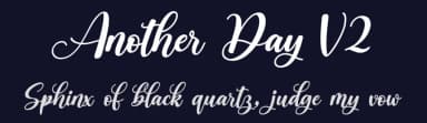 Another Day V2 by Qaratype — Script Handwritten Font — thumbnail 2