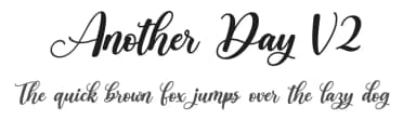 Another Day V2 by Qaratype — Script Handwritten Font — thumbnail 1