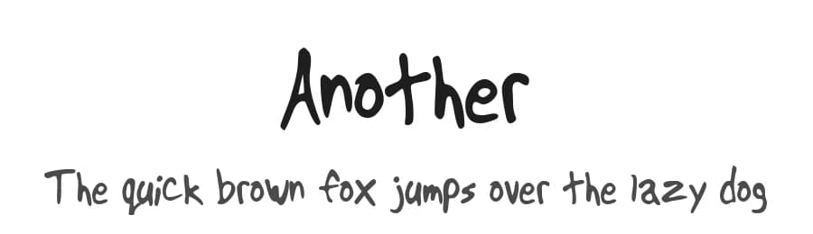 Another by UnAuthorized Type — Script Handwritten Font — preview 1