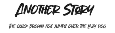 Another Story by Gassstype — Script Handwritten Font — thumbnail 1