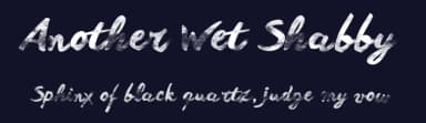 Another Wet Shabby by Zetafonts — Script Handwritten Font — thumbnail 2