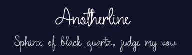 Anotherline by Kurniawan — Script Handwritten Font — thumbnail 2