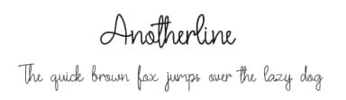 Anotherline by Kurniawan — Script Handwritten Font — thumbnail 1