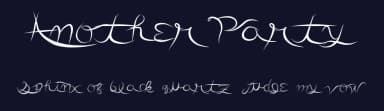Another Party by Xerographer Fonts — Script Handwritten Font — thumbnail 2