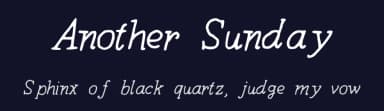 Another Sunday by Barbara Lasagna — Script Handwritten Font — thumbnail 2