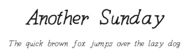 Another Sunday by Barbara Lasagna — Script Handwritten Font — thumbnail 1