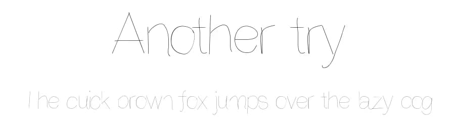 Another try by The Autumn Rabbit — Script Handwritten Font