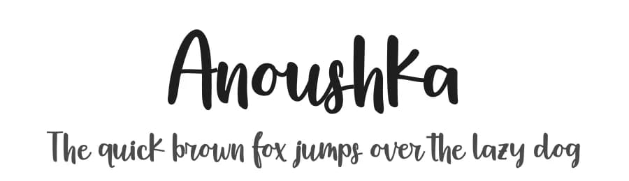 Anoushka by Tikara Sari — Script Handwritten Font