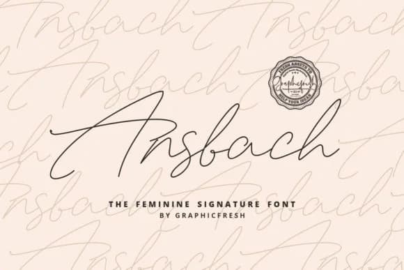 Ansbach Font by Graphicfresh — Script Handwritten Font