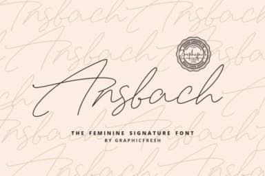 Ansbach Font by Graphicfresh — Script Handwritten Font — thumbnail 1