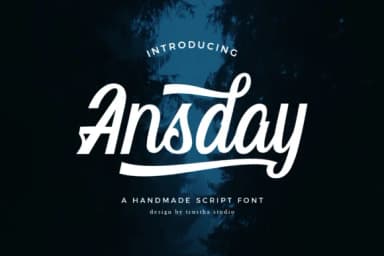 Ansday Font by trusthastd — Script Handwritten Font — thumbnail 1