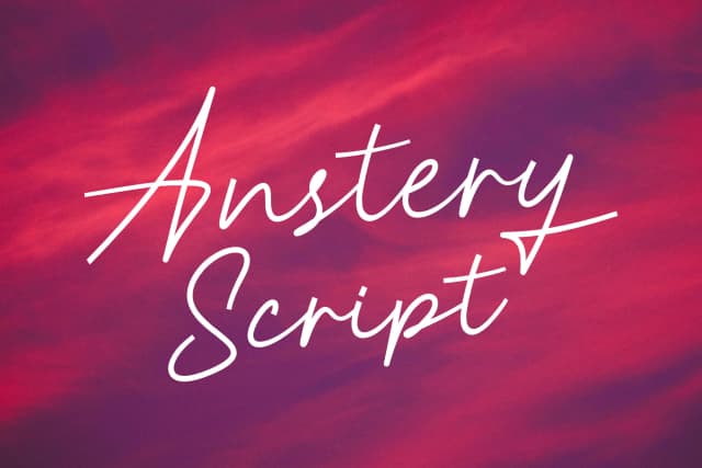 Anstery Font by windestrian — Script Handwritten Font