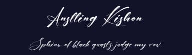 Anstting Kishon by Pineungtype Missinklab — Script Handwritten Font — thumbnail 2