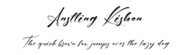 Anstting Kishon by Pineungtype Missinklab — Script Handwritten Font — thumbnail 1