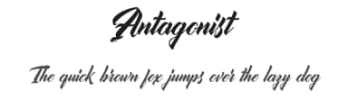 Antagonist by Vunira Design — Script Handwritten Font — thumbnail 1