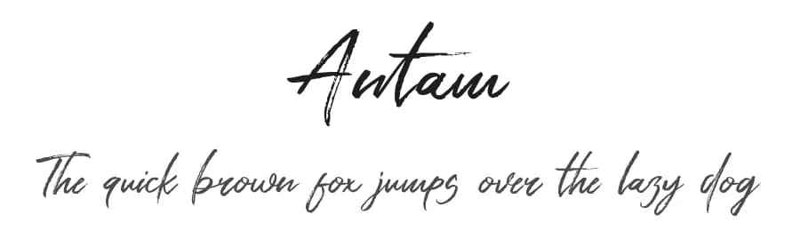Antam by Khurasan — Script Handwritten Font