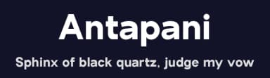 Antapani by Monoco Type Foundry — Sans Serif Font — thumbnail 2