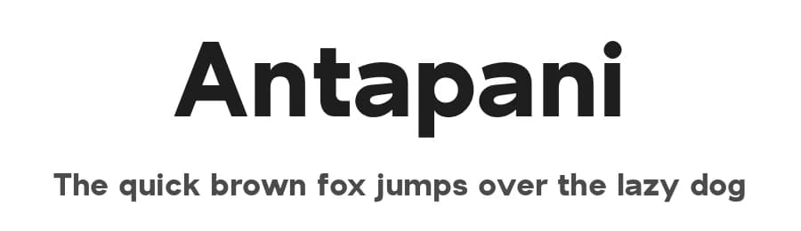 Antapani by Monoco Type Foundry — Sans Serif Font