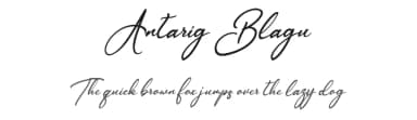 Antarig Blagu by Pineungtype Missinklab — Script Handwritten Font — thumbnail 1