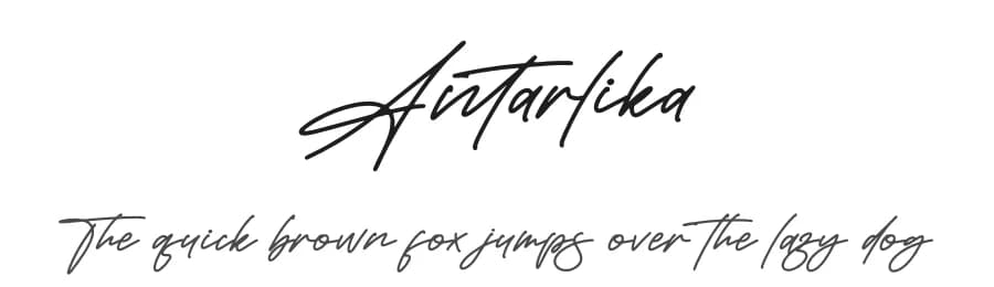 Antarlika by Letterena Studios — Script Handwritten Font