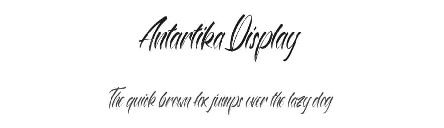 Antartika Display by Pineungtype Missinklab — Script Handwritten Font